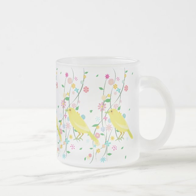 Blumenvogel (Wiederholung) Mattglastasse (Rechts)