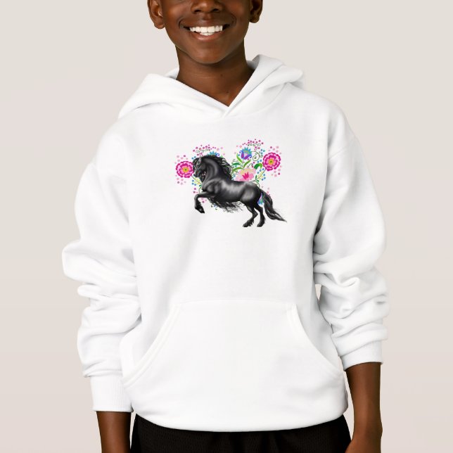 Blumenvölker mit Blumen Hoodie (Vorderseite)