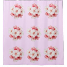 Blumenvorhang für die Dusche