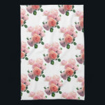Blumenvorlage Aquarell Art Rosa Rote Rosen Geschirrtuch<br><div class="desc">Blumenvorlage Wasserfarbe Art Rosa Rote Rosen Moderne Küche Handtuch.</div>