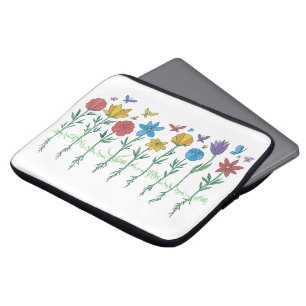 Blumenwachstumsdesign Laptopschutzhülle