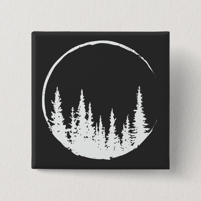 Blumenwaldkreislauf-Baum Liebeswald Baum Button (Vorderseite)