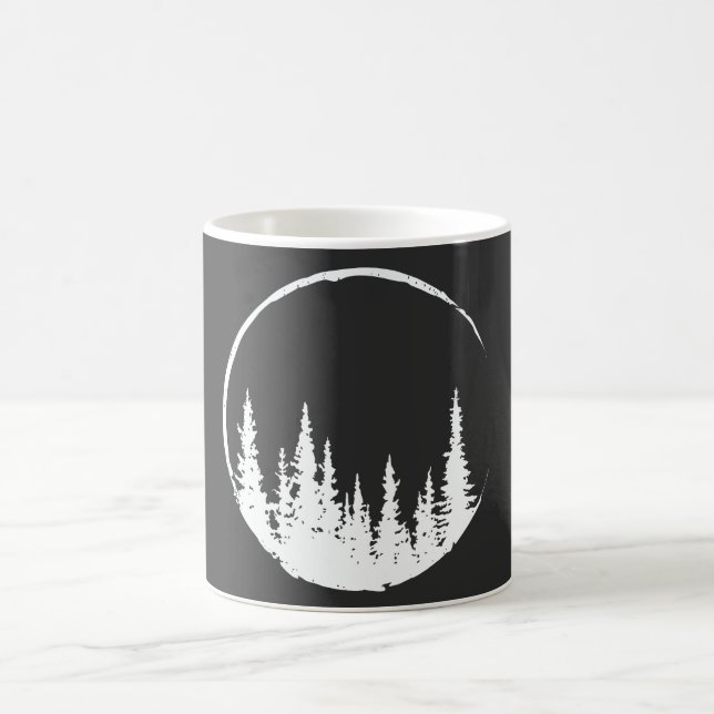 Blumenwaldkreislauf-Baum Liebeswald Baum Kaffeetasse (Mittel)