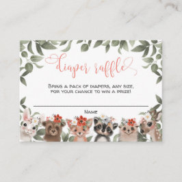 Blumenwaldtiere Waldmädchen Begleitkarte