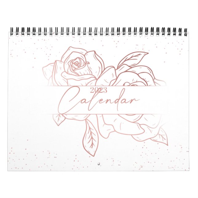 Blumenwallkalender 2023 | PINK Kalender (Titelbild)