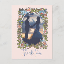 Blumenwasser - Blush Garden Foto Vielen Dank für I Postkarte