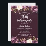 Blumenwasser Blüte Lila 30. Geburtstag Party Einladung<br><div class="desc">Hübscher Blumengeburtstag Einladungen im Kleinen Bayleigh Store!</div>