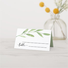 Blumenwasser Hochzeitsempfang Platzkarte