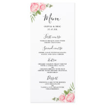 Blumenwasserfrühling / Hochzeitsmenü