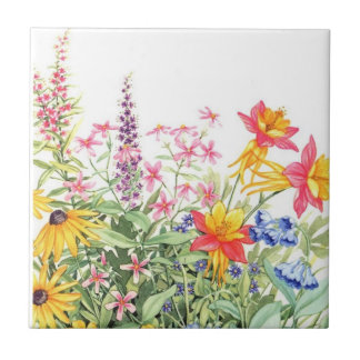 Blumenwatercolor-Keramik-Untersetzer Fliese