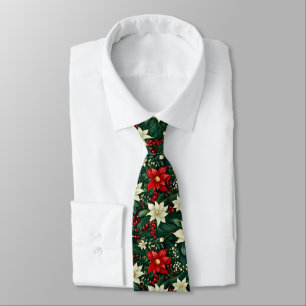 Blumenweihnachtsmuster Krawatte