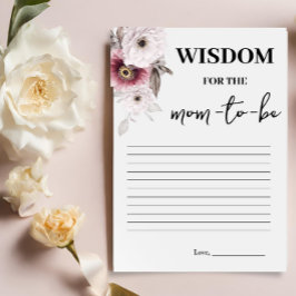 Blumenweisheit für die Mama, Game Card zu sein Einladung