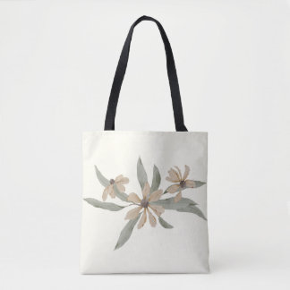Blumenweiß, Wildblume Tote Tasche