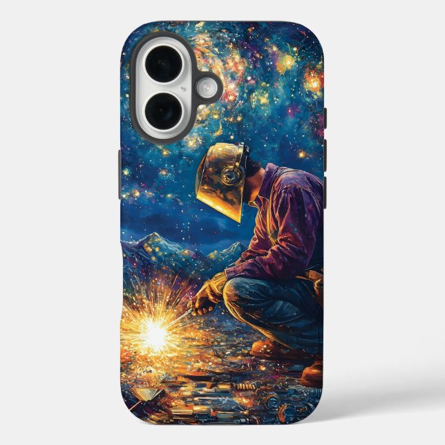 Blumenwelder-Abstrakte Schweißkunst Case-Mate iPhone Hülle (Rückseite)
