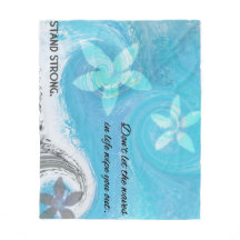 Blumenwelle mit Zitat