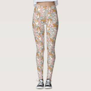 Blumenwelpen Leggings