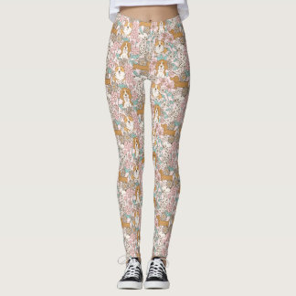 Blumenwelpen Leggings