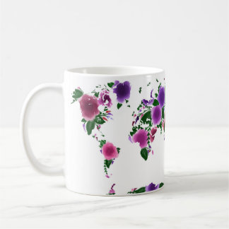 BlumenWeltkarte Tasse