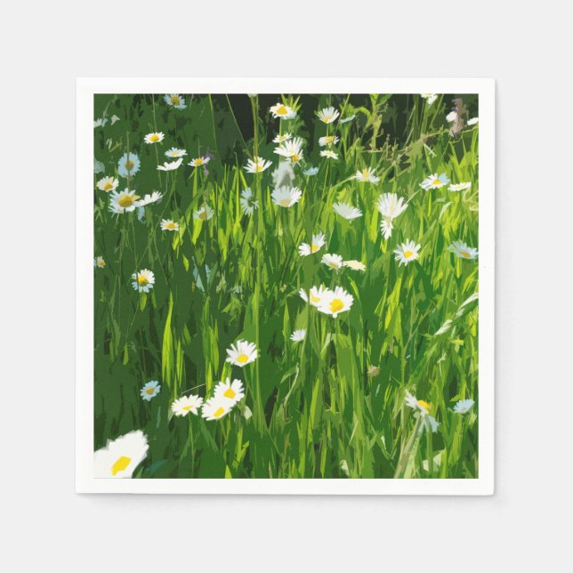 Blumenwiese Serviette (Vorderseite)