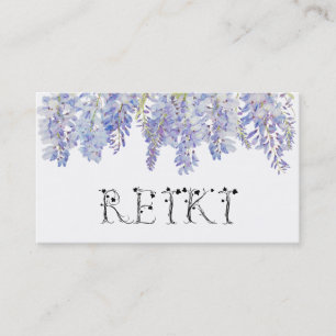 *~* Blumenwisteria-BlumeWatercolor REIKI Visitenkarte