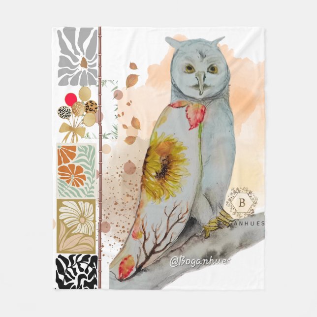 Blumenwolke Baby Blanket Fleecedecke (Vorderseite)