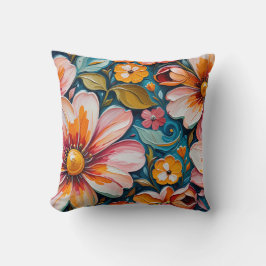 Blumenwurfpillow Kissen