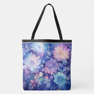 Blumenzangen-Mehrblauer Drucktasche