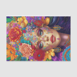 Blumenzapier Seidenpapier