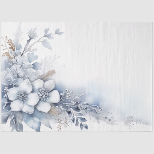 Blumenzapier Seidenpapier (Vorderseite)