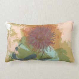 Blumenzauber Abstrakt Blush Mint Green Gold Lendenkissen