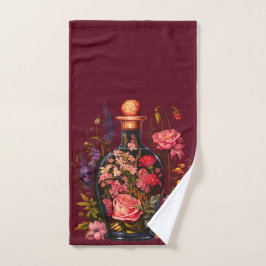 Blumenzaubertränke - Individuelle Name von Hexerei Badhandtuch Set