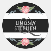 Blumenzehen in Schwarz und Weiß