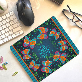Blumenzettel für Butterfly-Soul Mousepad