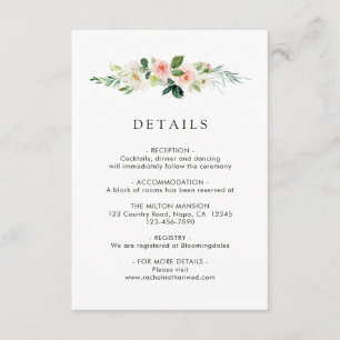 Blumenzettel für Frühjahrssehen Begleitkarte