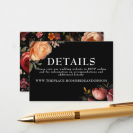 Blumenzettel Kleine Eintrittskarte Begleitkarte