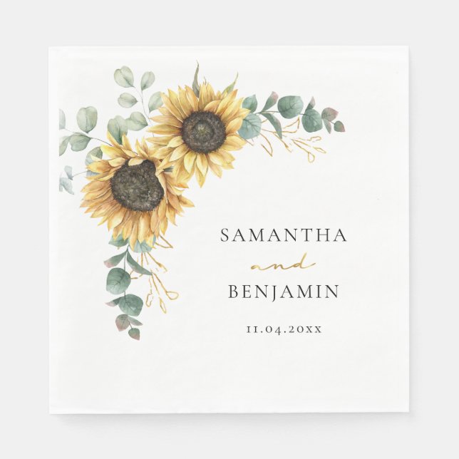 Blumenzettel Serviette (Vorderseite)