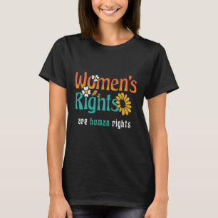Blumenzettel zu den Menschenrechten der Frauen T-Shirt