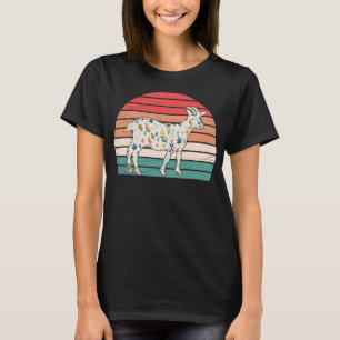 Blumenziege Bauer Niedlicher landwirtschaftlicher  T-Shirt