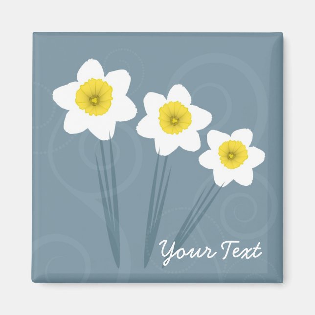 Blumenzierdesign Magnet (Vorne)