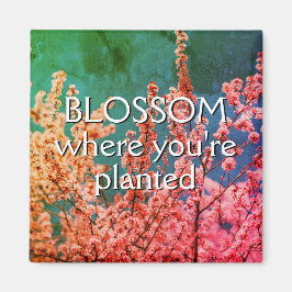 Blumenzitat Christlich Magnet