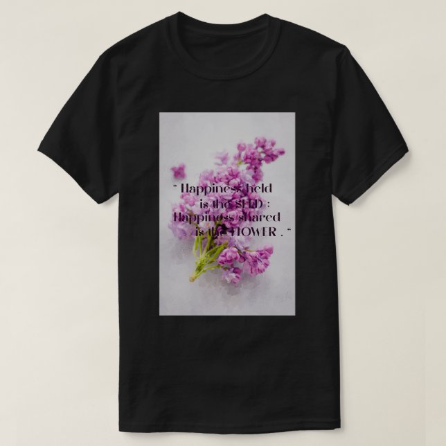 Blumenzitate T-Shirt (Design vorne)