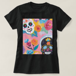 Blumenzuckerfarbe T-Shirt