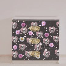 Blumenzuckerkulls Dekoupage