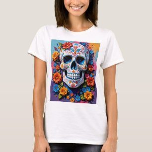 Blumenzuckerkultur T - Shirt für Kreativ