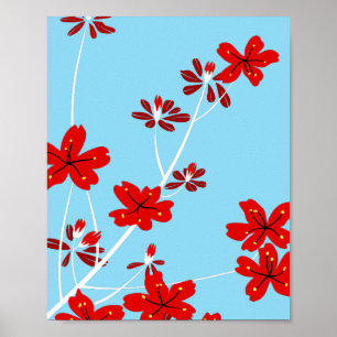 Blumenzweige Poster