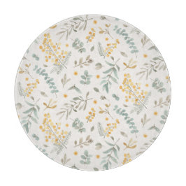 Blumenzweigeukalyptus des handgemalten Aquarells Schneidebrett