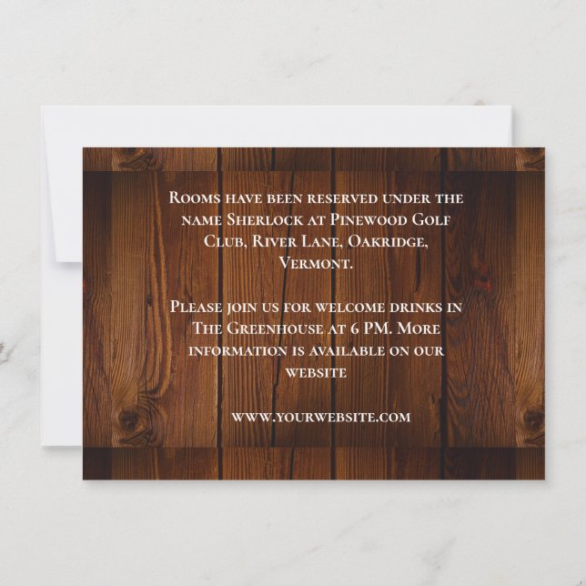 Blumenzwiebelblauer Leaf Hochzeitsdesign Mitteilungskarte (Rückseite)