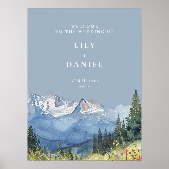 Blumenzwiebelblume Begrüßungszeichen Poster (Vorne)