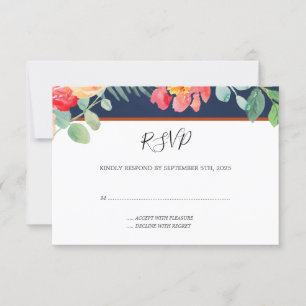 Blumenzwiebelblume RSVP Karte
