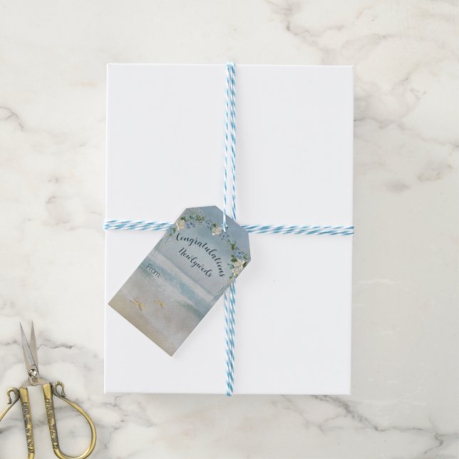 Blumenzwiebelbogen mit Nautical Net Geschenkanhänger (Mit Garn)